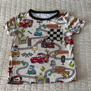 Little Sleepies Multicolor Cars Kids Shirt